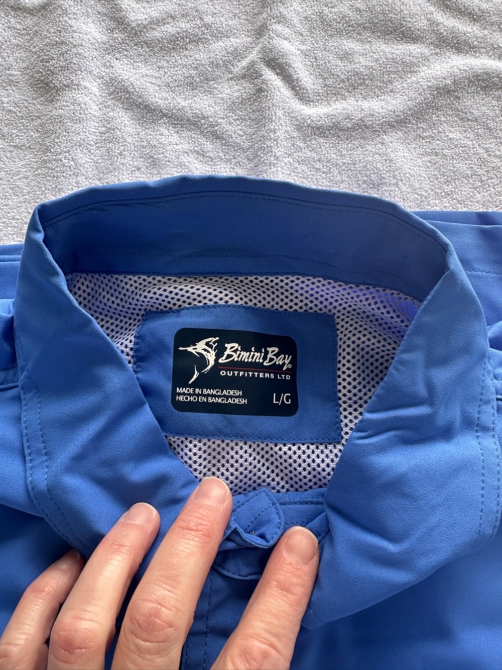 Bimini Bay Men's Blue Button-Fishing Shirt NWT - Picture 3 of 4
